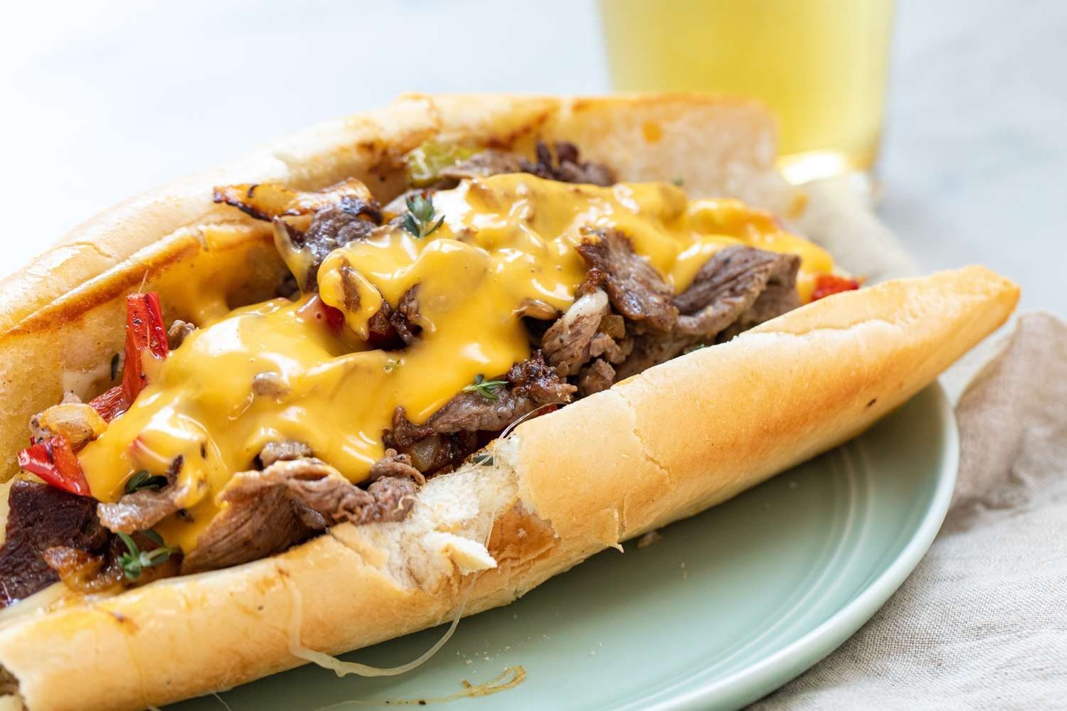 Philly Cheese Sandwich.