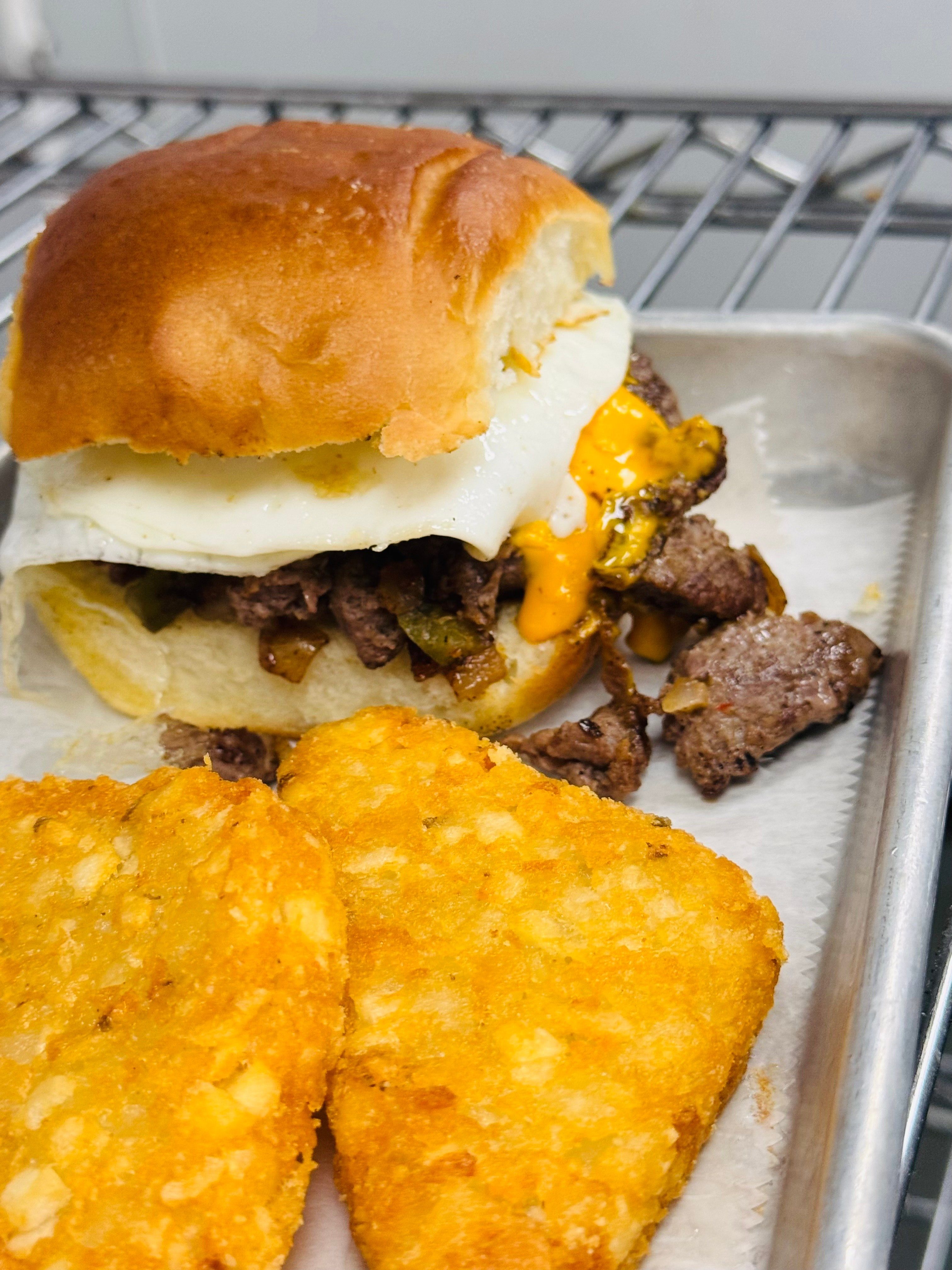 Steak & Egg Sandwich.