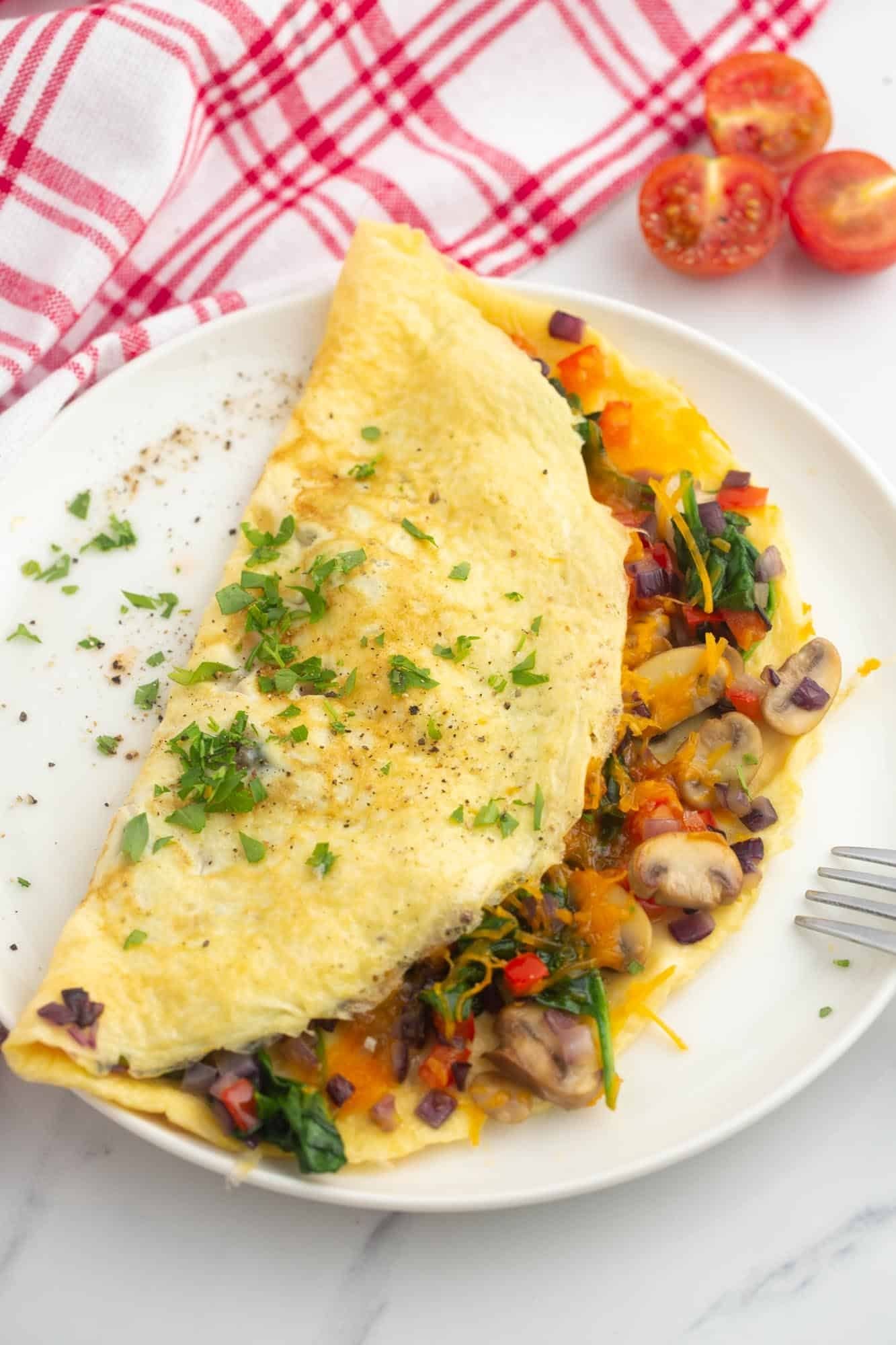 Mediterranean Omelet.
