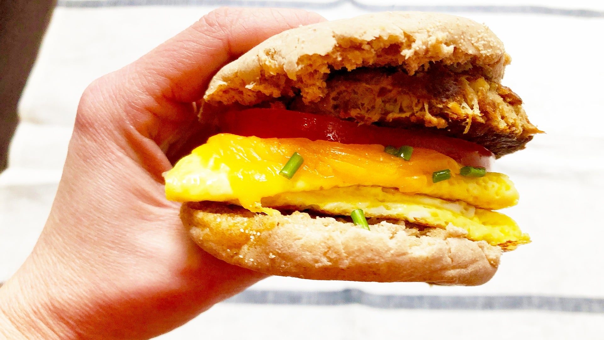 Breakfast Bird Sandwich.